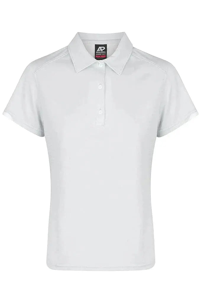 Aussie Pacific Ladies Morris Polo Shirt 2317 Aussie Pacific LIGHT GREY/WHITE 6